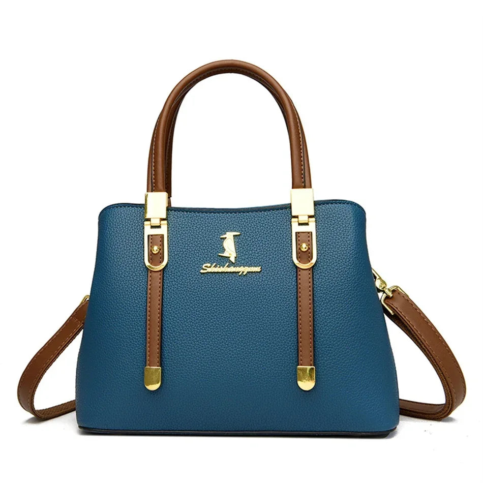 Bolsa Crossbody de Couro Genuíno Linda Top