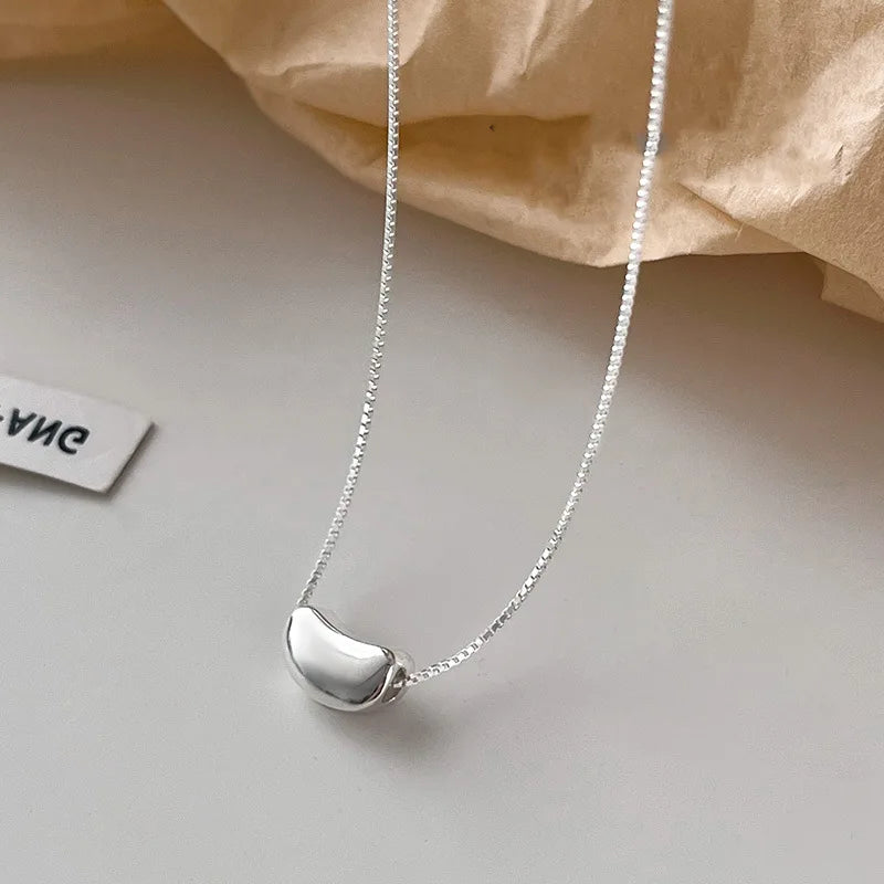 925 prata esterlina forma geométrica colar estilo simples charme pingente gargantilha presente de festa de aniversário para mulheres jóias requintadas