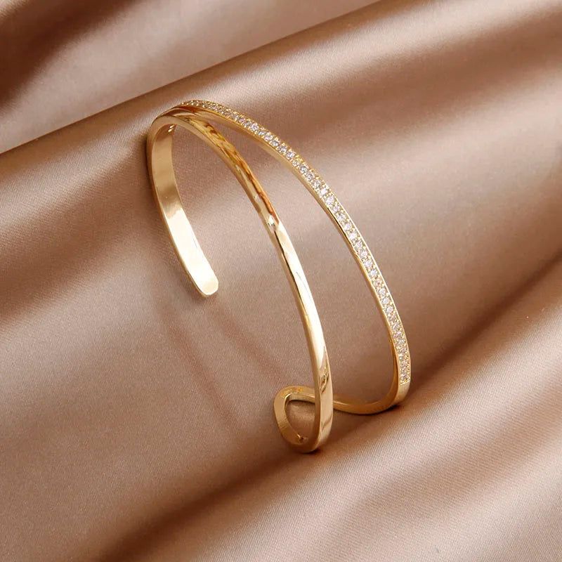 Zircônia Cruz Pulseiras Charme para Mulheres, Pulseira De Nó Elegante, Joalheria Clássica, Marca De Luxo, Moda