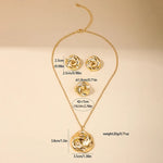 Conjunto Elegância Suprema: Colar, Anel e Brincos