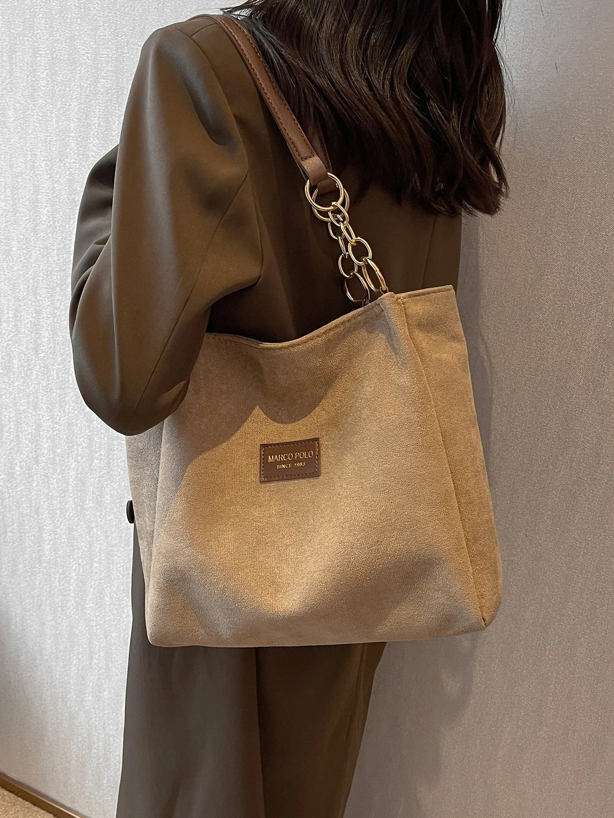 Bolsa Elegante de Camurça Linda Top