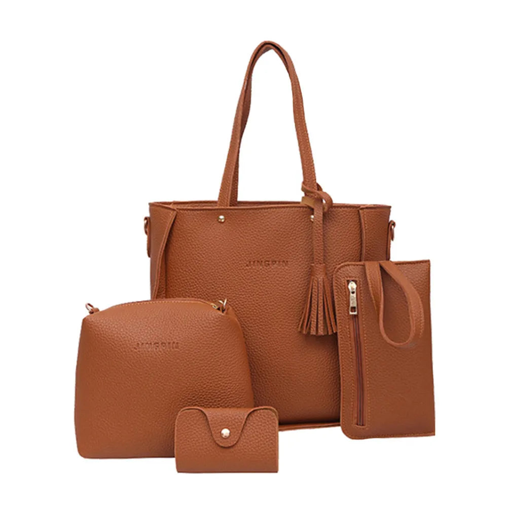 Conjunto Exclusivo Linda Top: Bolsas Elegantes de Quatro Peças