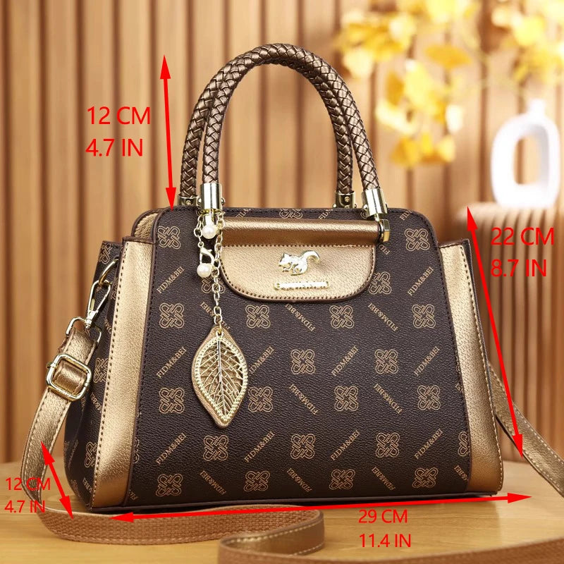 Bolsa Linda Top Vintage Elegância Texturizada