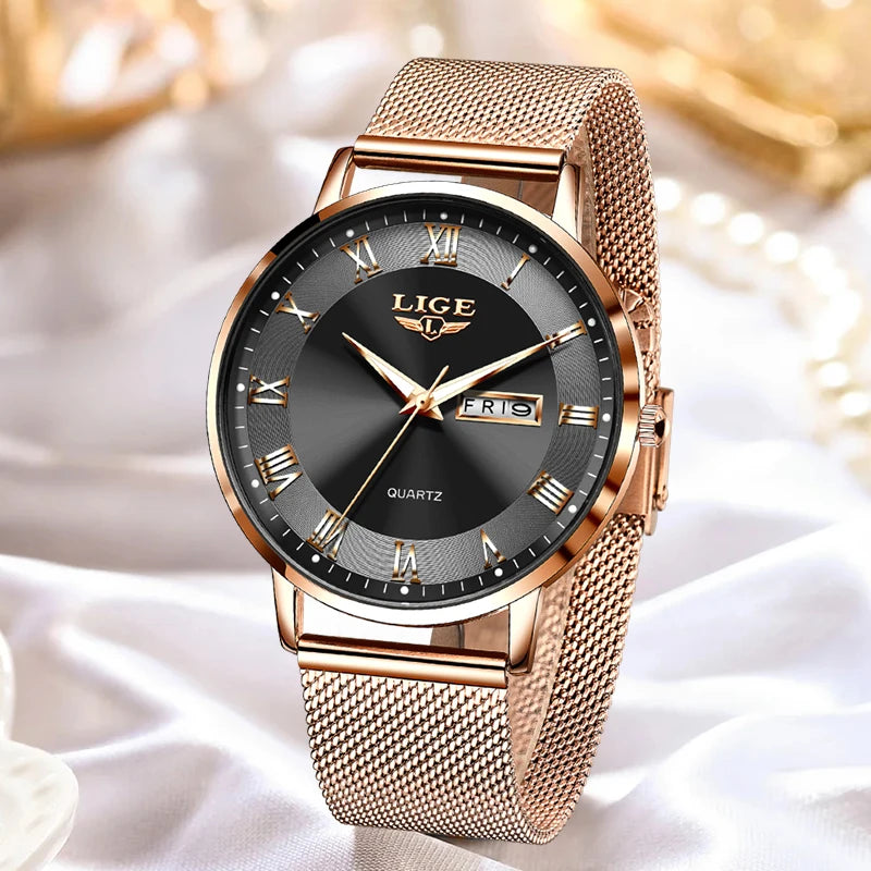 Relógio Feminino Luxo Linda Top - Elegância e Sofisticação