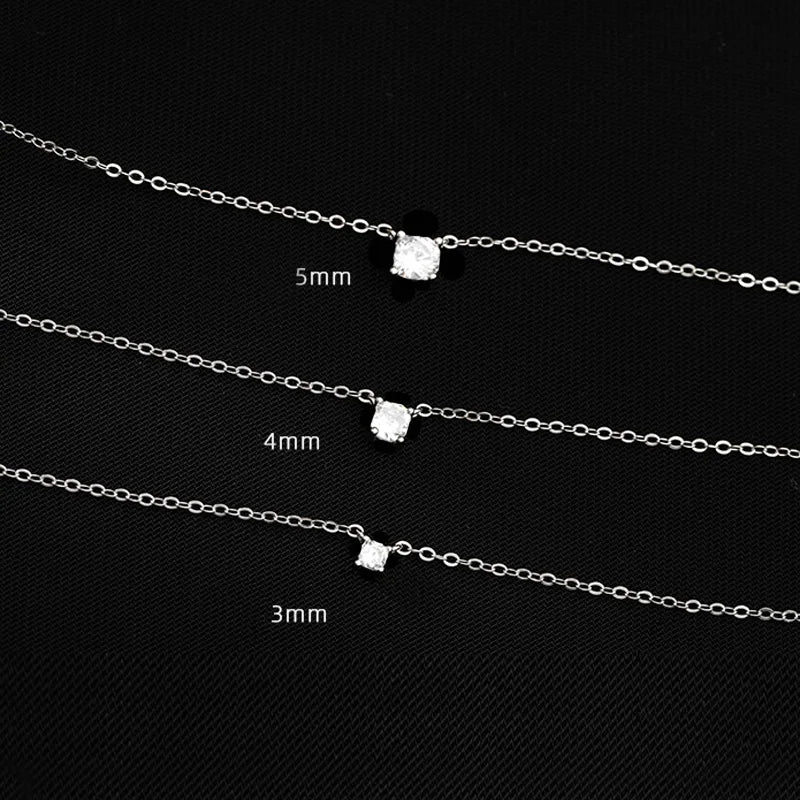 Quente 925 prata esterlina 14k banhado a ouro colar versátil espumante zircão gargantilha clavícula corrente para mulheres jóias de casamento