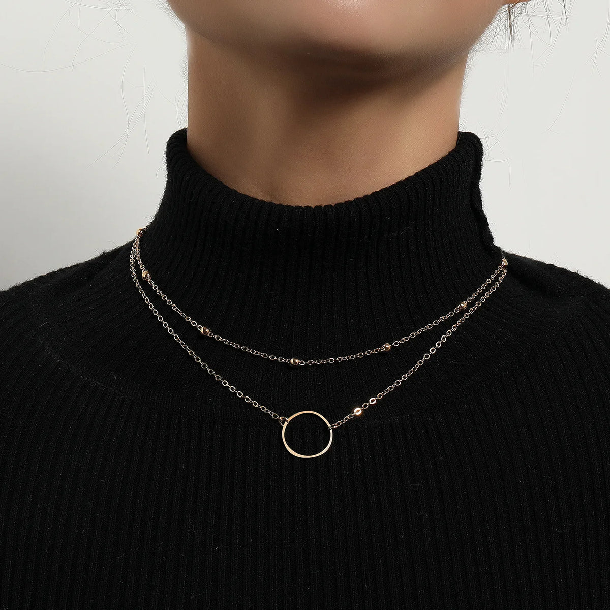 Colar Elegance de Pérolas Dupla Camada Linda Top