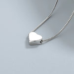 925 prata esterlina coração pingente colar simples charme clavícula corrente colar para mulheres jóias presente frete grátis